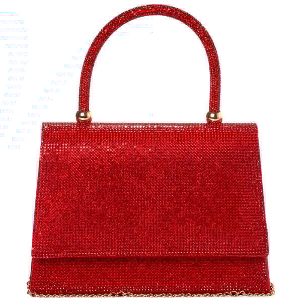 D''Margeaux Evening Clutch with Handle - Red