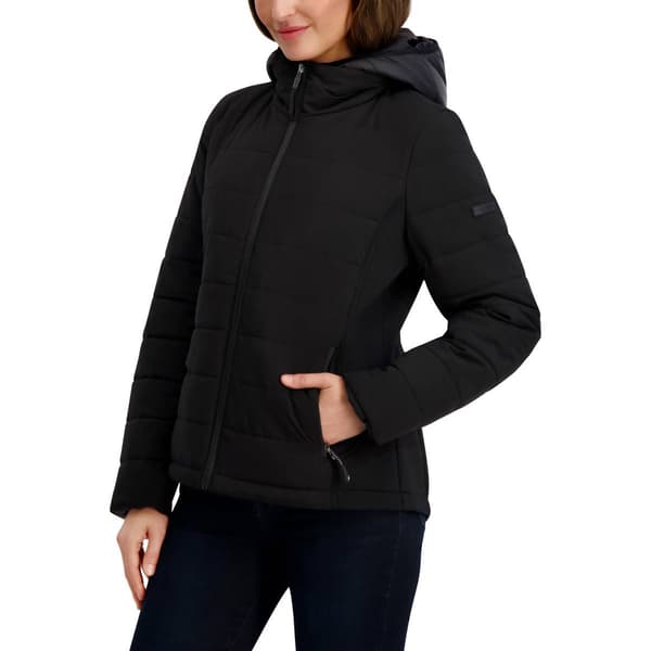 Womens Nautica Hybrid Down & Puffers With Stretch Sides & Bib