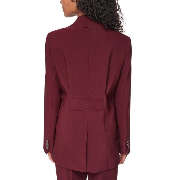 Womens DKNY Long Sleeve Solid One Button Blazer
