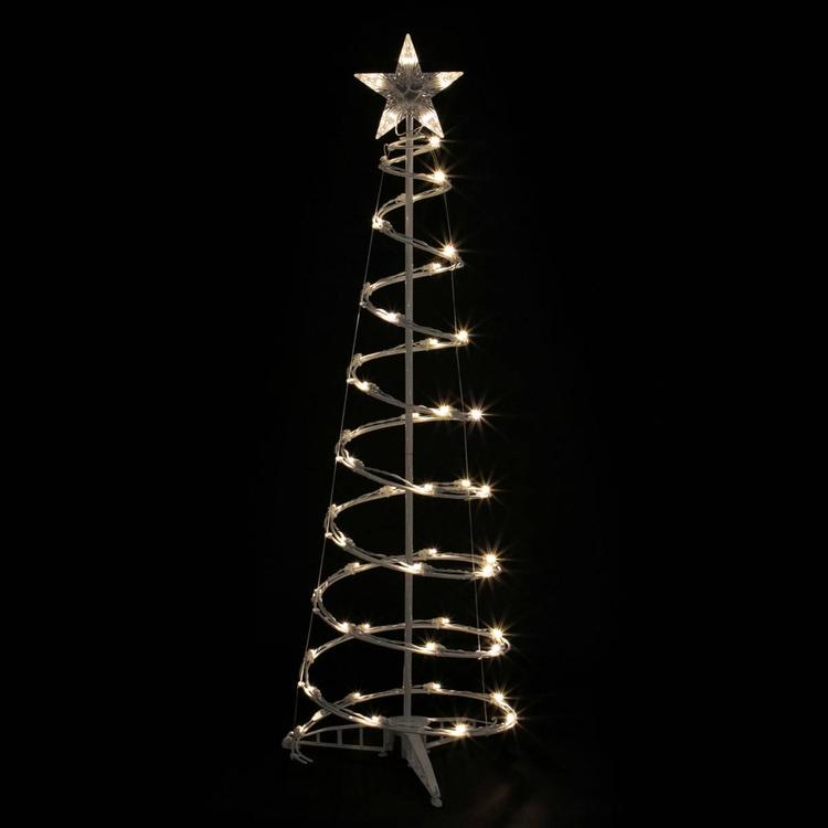 Northlight Seasonal 4ft. Warm White LED Spiral Cone Tree