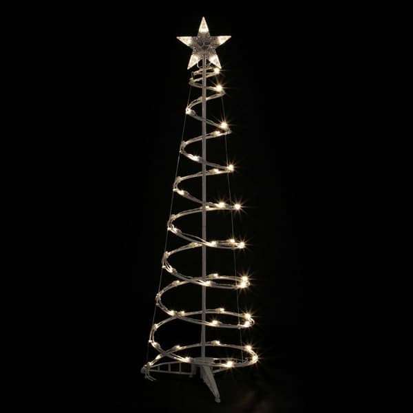 Northlight Seasonal 4ft. Warm White LED Spiral Cone Tree