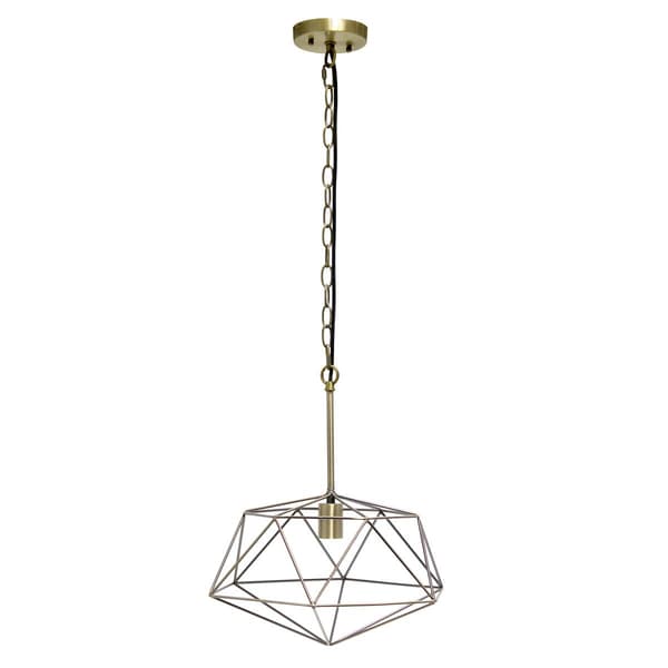 Lalia Home 1 Light 16in Modern Metal Wire Paragon Ceiling Pendant