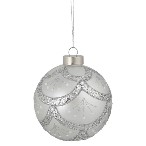 Northlight Seasonal 4in. Glittered Cosmoid Christmas Ornament