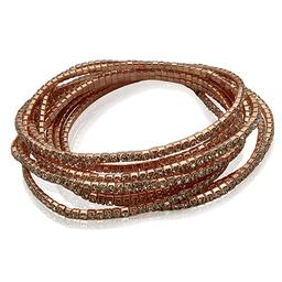 Guess 8pc. Rose Gold-Tone & Crystal Stretch Bracelets