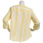 Petite Emily Daniels 3/4 Sleeve Stripe Tie Front Blouse - image 3