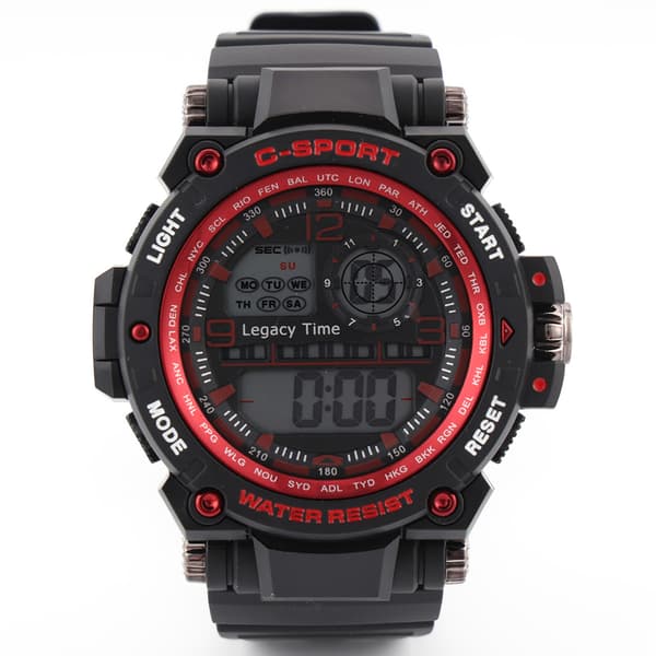 Mens C-Sport Digital Watch - 26-085W-RED - image 