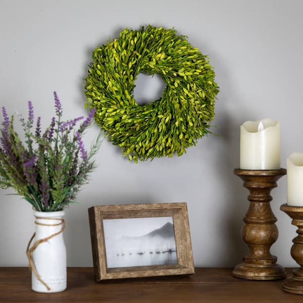 Northlight Seasonal 11in. Artificial Green Foliage Spring Wreath
