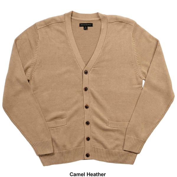 Mens Tricot V-Neck Button Cardigan w/ Pockets