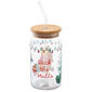 Disney Winnie the Pooh Christmas Ross Decal Glass Sipper - image 1
