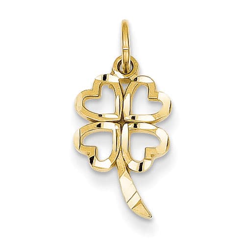Gold Classics&#40;tm&#41; 14kt. Yellow Gold 4 Leaf Clover Charm - image 