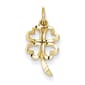 Gold Classics&#40;tm&#41; 14kt. Yellow Gold 4 Leaf Clover Charm - image 1