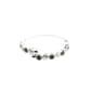 Rosa Rhinestones Round Clear & Black Cuff Bracelet - image 1