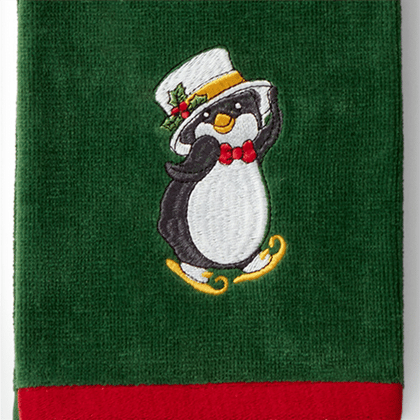 Lenox® Holiday Elf + Santa + Penguin Kitchen Towels - Set of 3