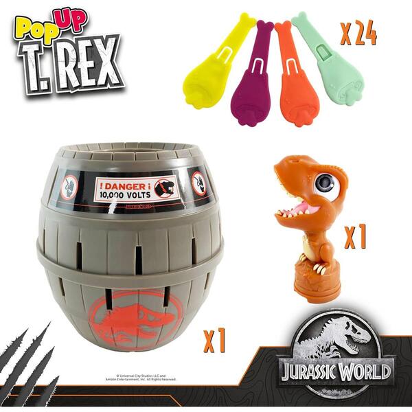 TOMY Jurassic World Pop Up T-Rex Game