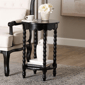 Baxton Studio Sally Round Nightstand with Bamboo Inspired Legs - image 7