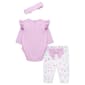 Baby Girl &#40;3-12M&#41; Little Me&#174; Pretty Bows Bodysuit & Pants Set - image 3