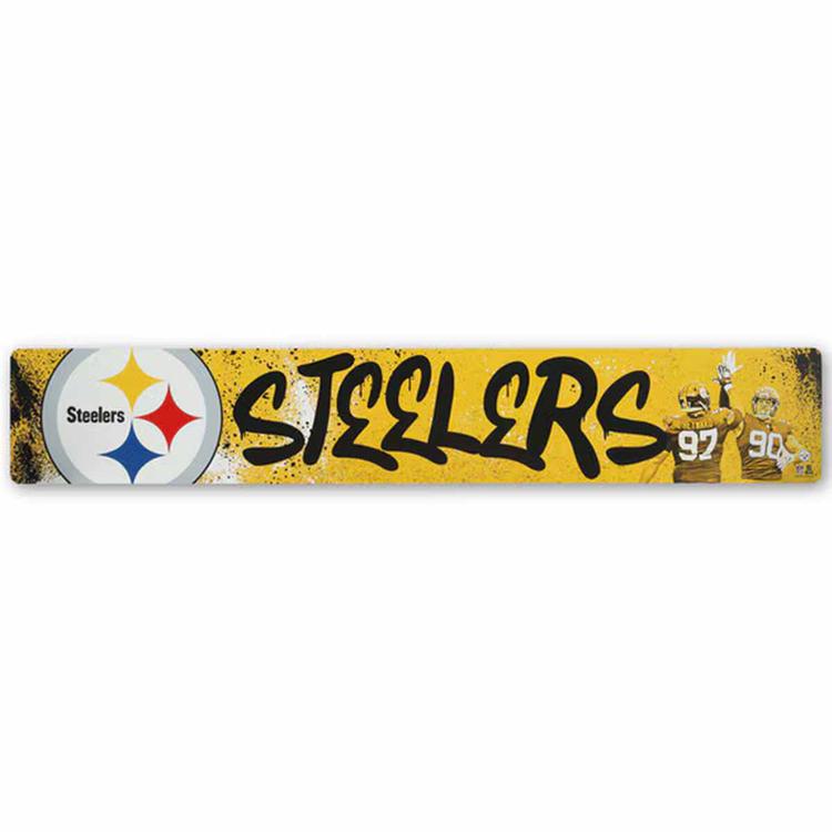 Open Road Steelers Graffiti Style Metal Sign