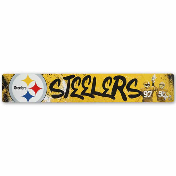 Open Road Steelers Graffiti Style Metal Sign - image 