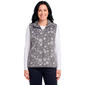 Womens Hasting & Smith Snowflakes Vest with Sherpa Trim - image 1