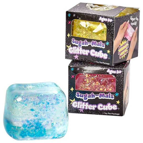 Sugah-Mals Squishy Glitter Cubes - image 