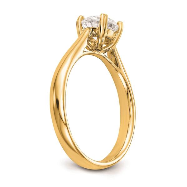 Pure Fire 14kt. Yellow Gold Lab Grown Diamond Solitaire Ring
