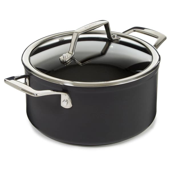 BergHOFF Essentials Hard Anodized 8in. Stockpot w/ Glass Lid