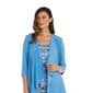Petite R&M Richards 2pc. 3/4 Sleeve Geometric Jacket Dress - image 5