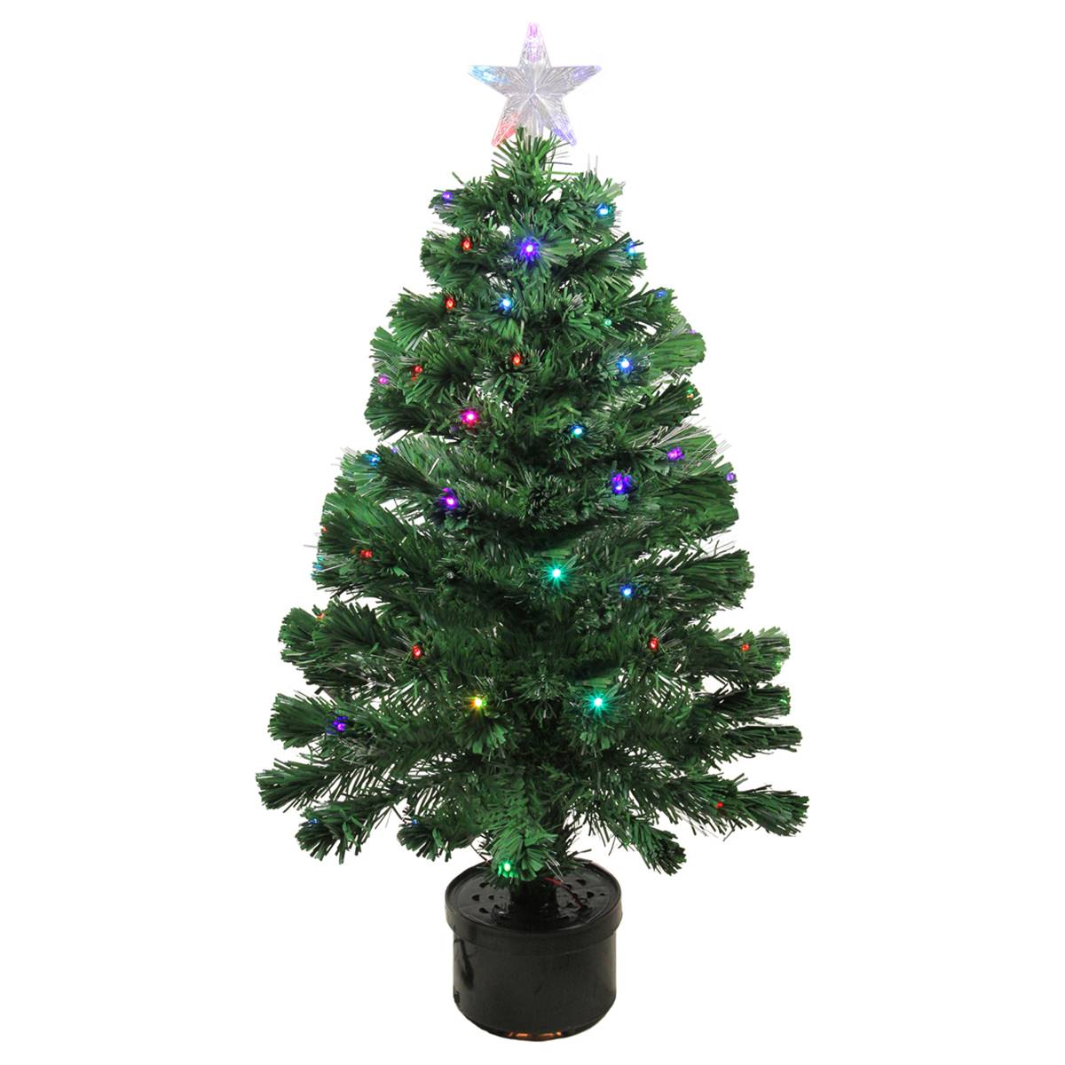 Open Video Modal for Northlight 3ft. LED Fiber Optic Christmas Tree With Star Tree Top