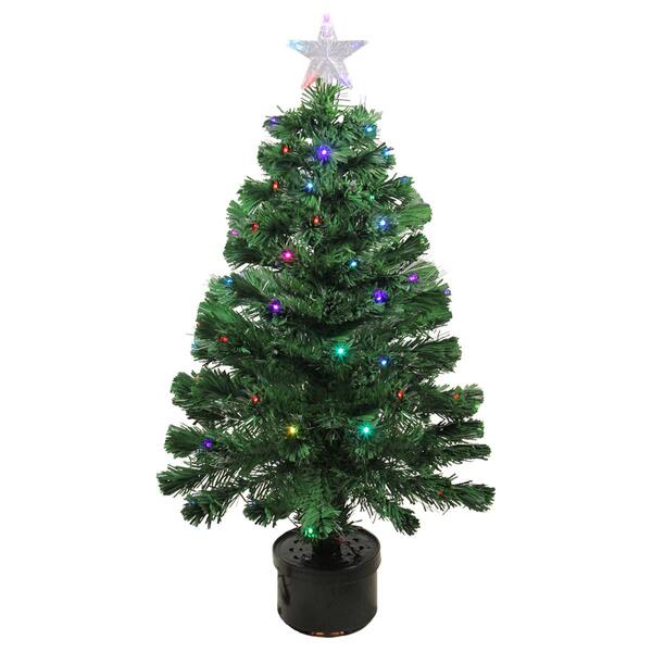 Northlight 3ft. LED Fiber Optic Christmas Tree With Star Tree Top - image 