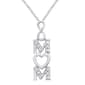 Marsala 1/20ctw. Diamond Infinity Mom Pendant Necklace - image 2