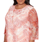 Plus Size Alfred Dunner Resort Living Tie Dye Floral Blouse - image 5