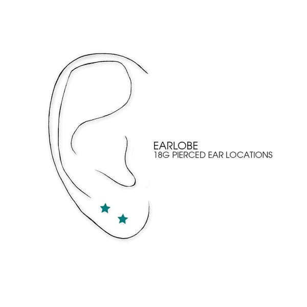 2pk. 18-Gauge Surgical Steel Bead Ring & Ball Studs Set