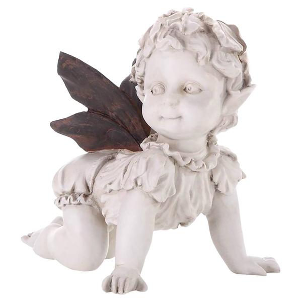 Hi-Line Gift Baby Fairy Crawling Garden Statue