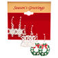 Snowflake/Wreath/Reindeer Holiday Trio Earring Set - image 1