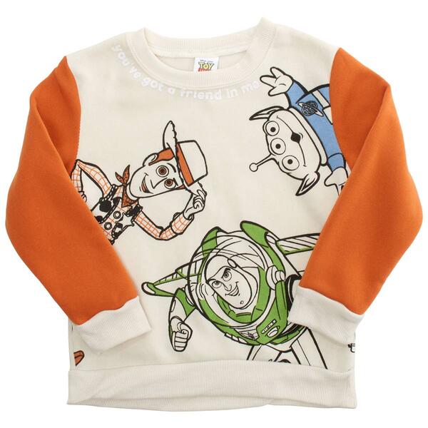 Toddler Boy Disney Pixar Toy Story Long Sleeve Friends Sweatshirt - image 