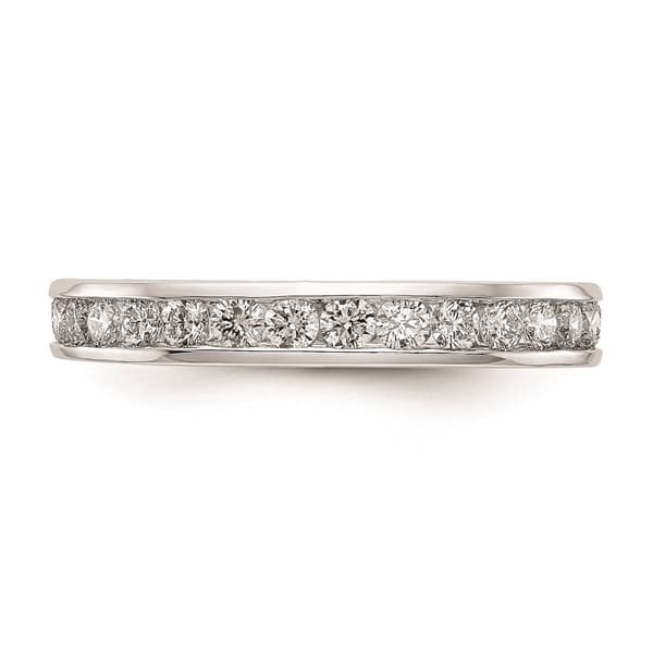 Pure Fire 14kt. White Gold Lab Grown 1ctw. Eternity Band - image 