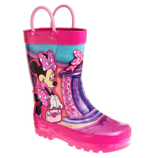 Little Girls Disney Minnie Mouse Rain Boots - image 