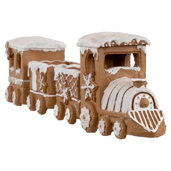 Northlight Seasonal 17.75in. Frosted Gingerbread Train D&#233;cor