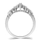Nova Star® Sterling Silver Lab Grown Diamond Cluster Ring - image 3
