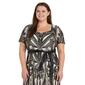 Plus Size R&M Richards Short Sleeve Sweetheart Neck Sequin Gown - image 2