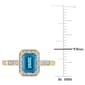 Gemstones Classics&#8482; 14kt. Yellow Gold London Blue Topaz Halo Ring - image 5