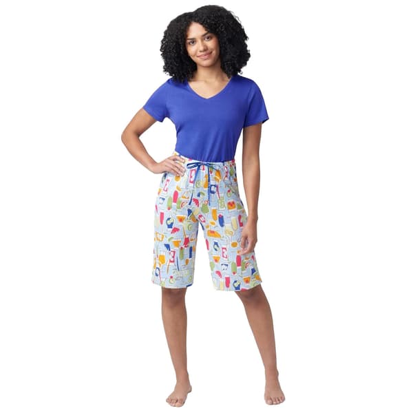 Plus Size HUE Funky Punch Bermuda Pajama Shorts