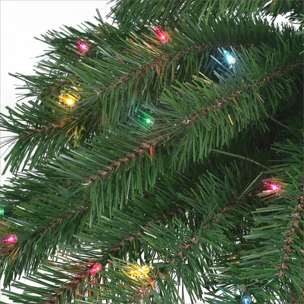 Puleo International Multi-Color Pre-Lit Christmas Palm Tree