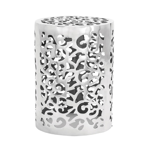 9th & Pike&#40;R&#41; Silver Aluminum Contemporary Stool - image 