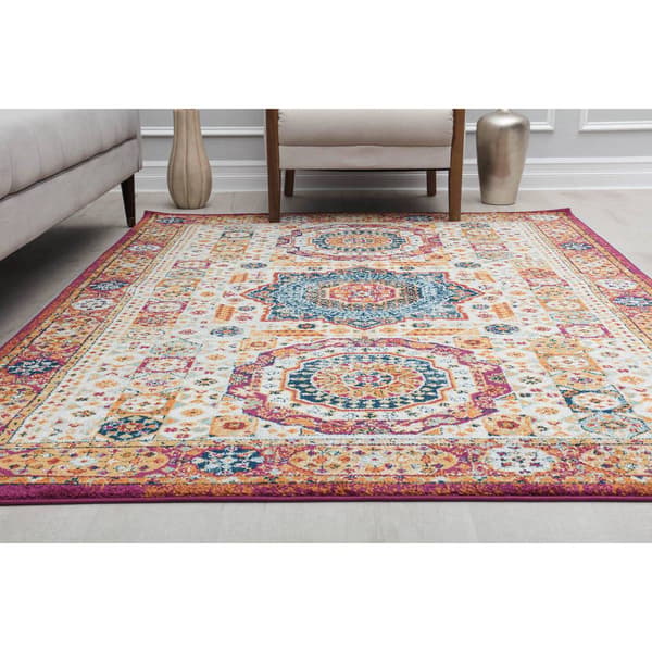Rugs America™ Hailey Winter Melon Abstract Vintage Area Rug