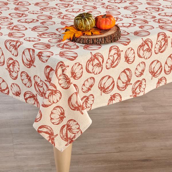 Shimmering Pumpkins Tablecloth - image 