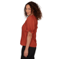 Petite Emaline Summer In The City Solid Elbow Sleeve Blouse - image 4