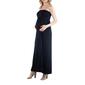 Womens 24/7 Comfort Apparel Maternity Maxi Dress with Belt - image 2