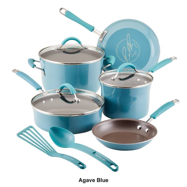 Rachael Ray 10pc. Cucina Porcelain Enamel Nonstick Cookware Set