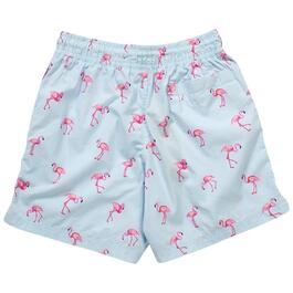Young Mens VSTR Flamingo Print Shorts